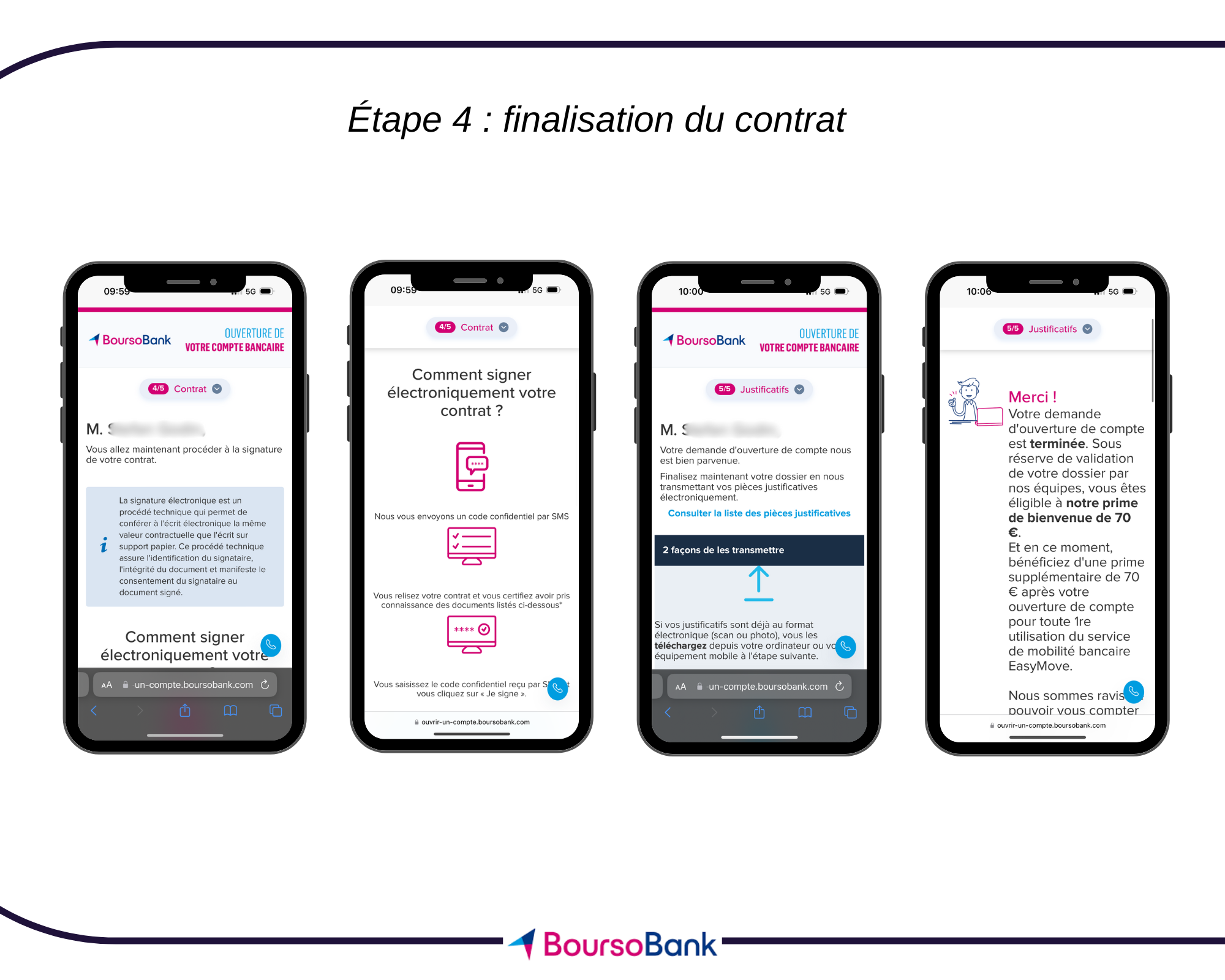Ouvrir un compte BoursoBank - étape 4