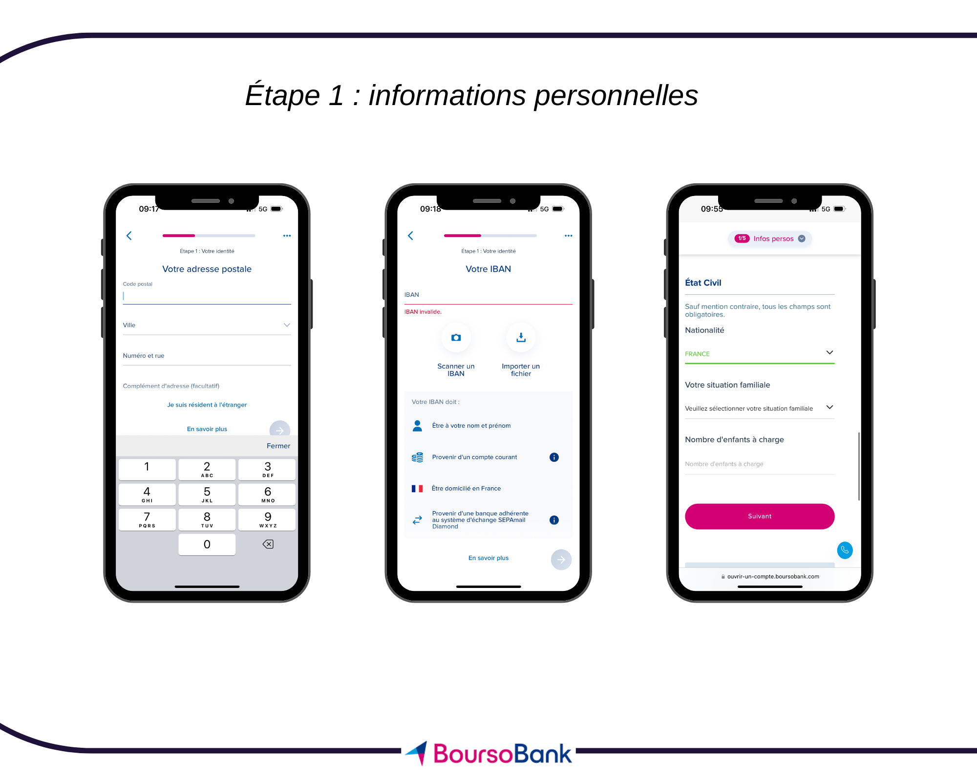 Ouvrir un compte BoursoBank - étape 1