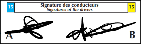 Constat amiable - case 15 signatures
