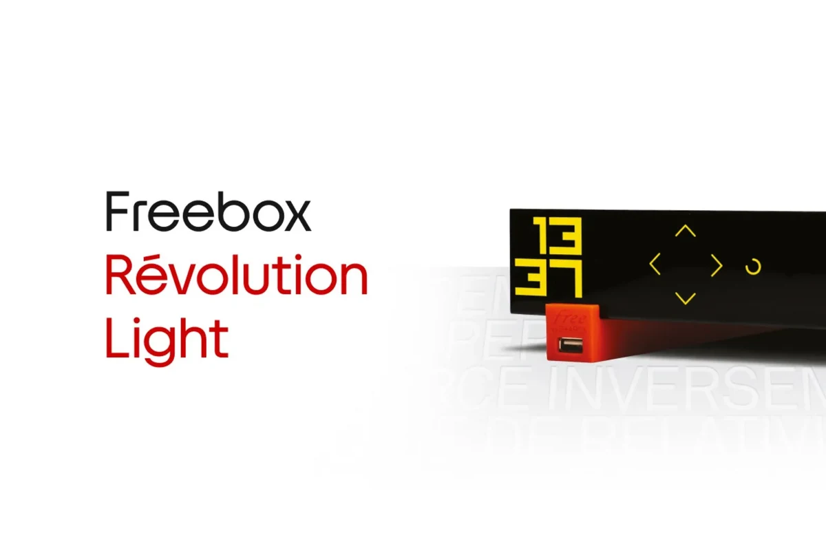 Freebox Révolution de Free avec son décodeur TV