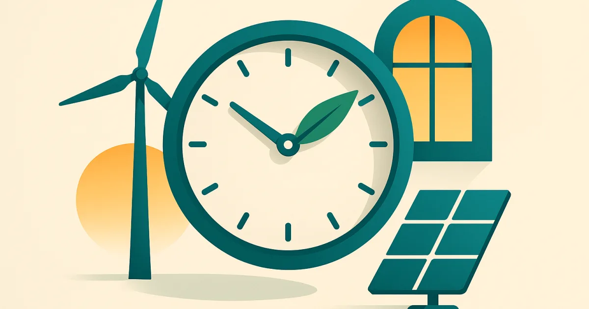Illustration des heures décarbonées pour consommer de l'électricité bas carbone.