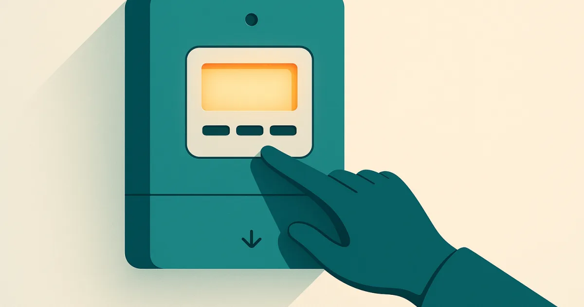 Illustration du relevé d'un compteur d'électricité.