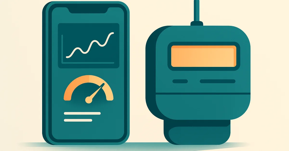 Illustration d'une application de suivi de consommation d'énergie.