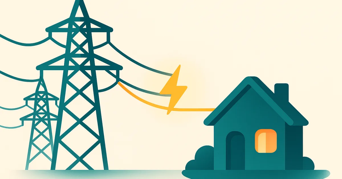 Illustration du TURPE, le tarif d'acheminement de l'électricité.