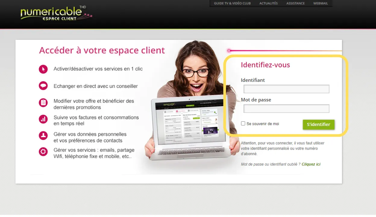 Espace client Numericable mon compte