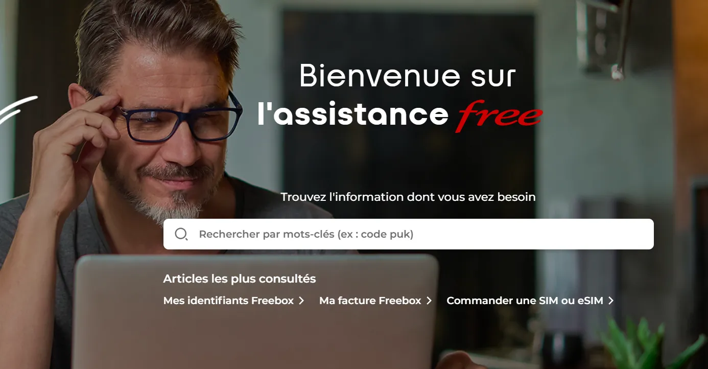 Assistance en ligne Free
