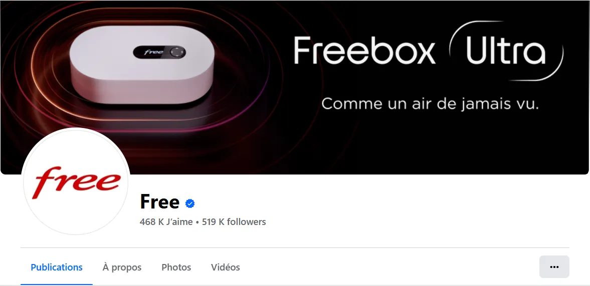 Compte Facebook de Free