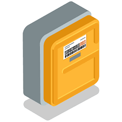 Compteur de gaz communicant Gazpar de GRDF