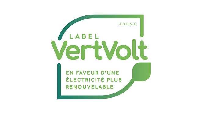 Logo du label VertVolt de l'ADEME