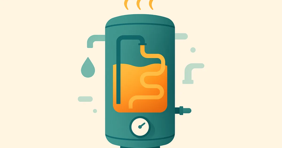Illustration d'un chauffe-eau électrique et de son thermostat, pour réduire la facture d'eau chaude.